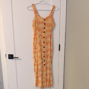 Floral Button-Down Maxi Dress